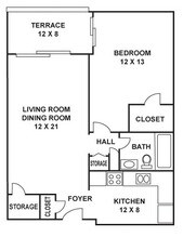 Residence  1D 1112 floor plan